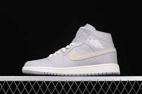 All Categories Air Jordan Jordan Series Basketball Shoes Air Jordan 1 High Air Jordan 1 Mid AJ1 Joe 1 Gray Little Earl Basketball Shoes CD7240-002